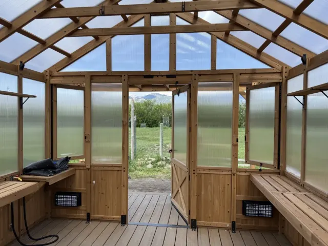 Greenhouse Kit Build Interior in Belgrade, MT by DB Builders