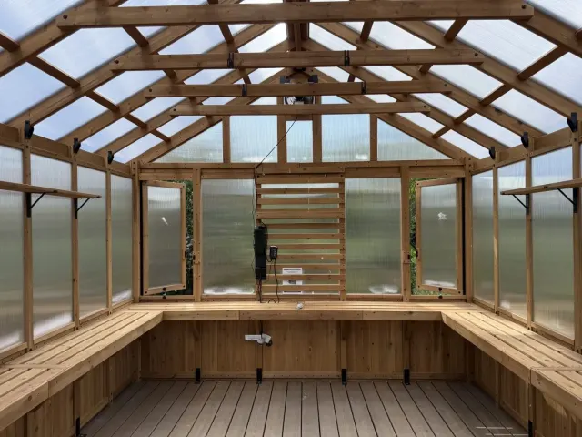 Greenhouse Kit Build Interior in Belgrade, MT by DB Builders